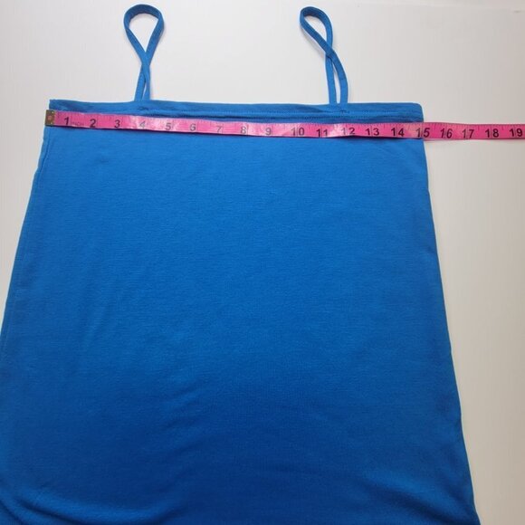BLUE Spaghetti Strap Camisole Sky Blue Tank Top - New Without Tags- One Size - Picture 6 of 10